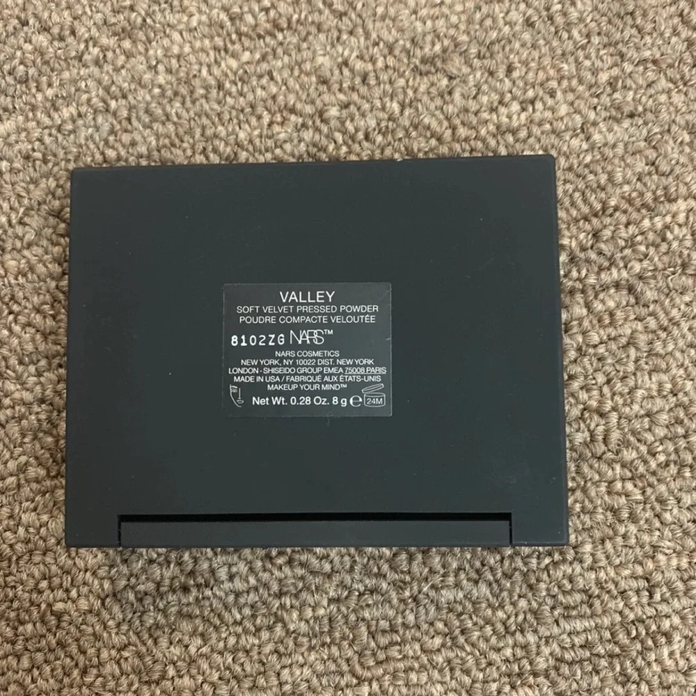 NARS soft velvet pressed powder shade Valley new